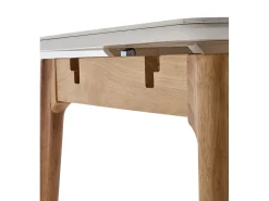 Mesa de comedor cocina extensible de 140 cm hasta a 180 cm para 8 comensales Costa
