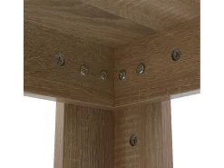 Mesa de comedor color roble 140x80x75 cm ES421605