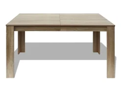 Mesa de comedor color roble 140x80x75 cm ES421605