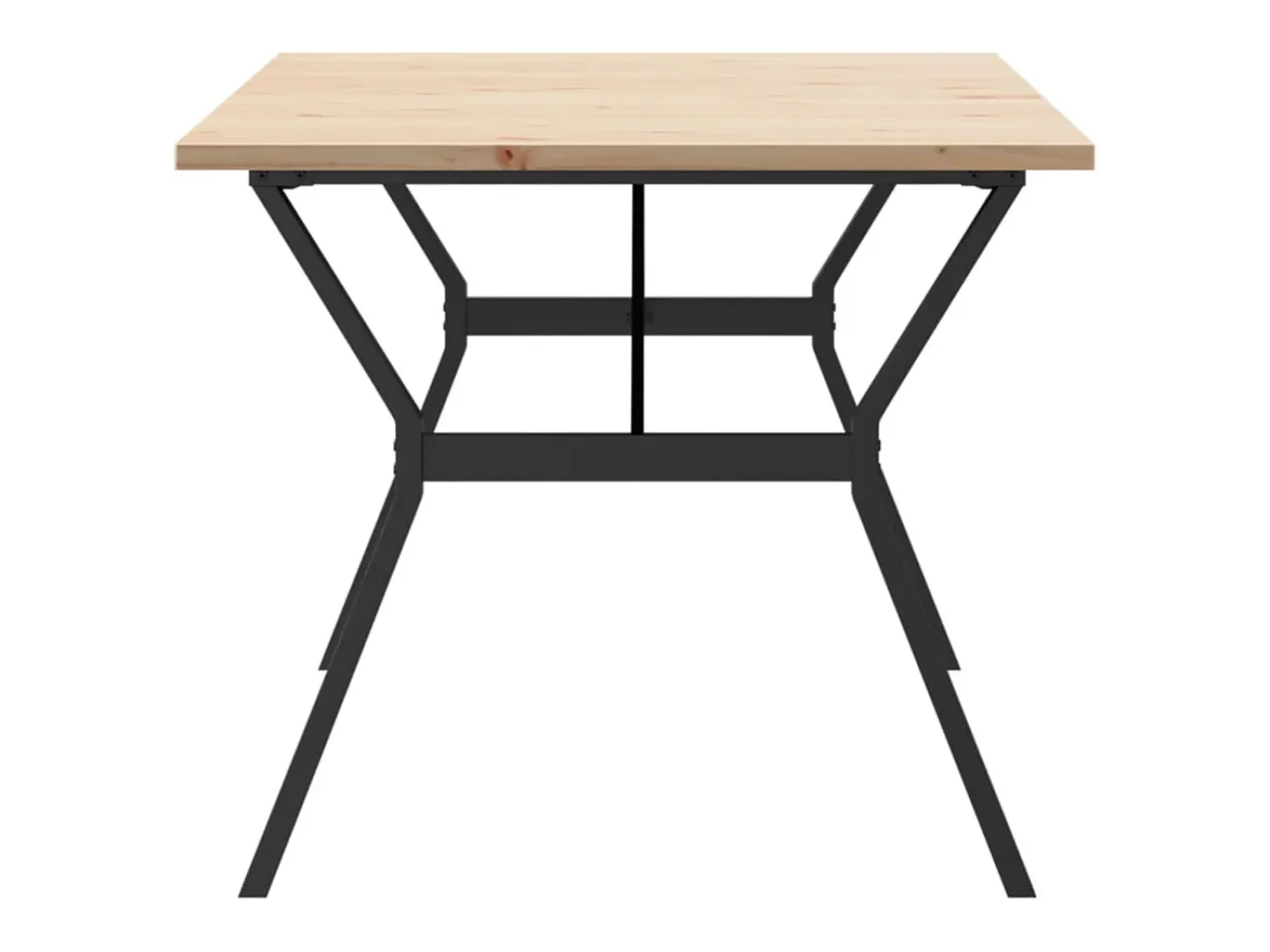 Mesa de comedor con estructura en Y 180x90x75,5 cm madera maciza de pino acero