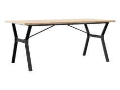 Mesa de comedor con estructura en Y 180x90x75,5 cm madera maciza de pino acero