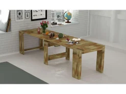 Mesa de comedor consola de madera extensible 90x51-300cm Pratika Wood