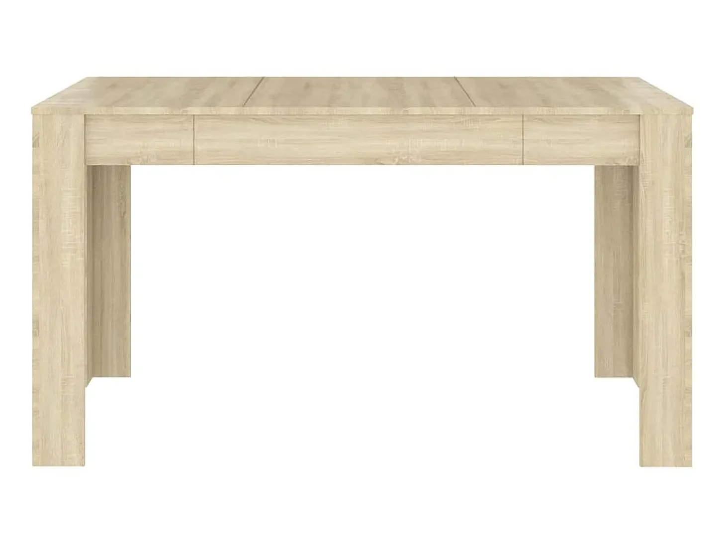 Mesa de comedor contrachapada color roble sonoma 140x74,5x76 cm ES681631