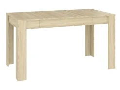 Mesa de comedor contrachapada color roble sonoma 140x74,5x76 cm ES681631