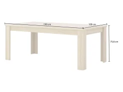 Mesa de comedor COPA – 190x76x100 cm – Roble elegante – Diseño escandinavo