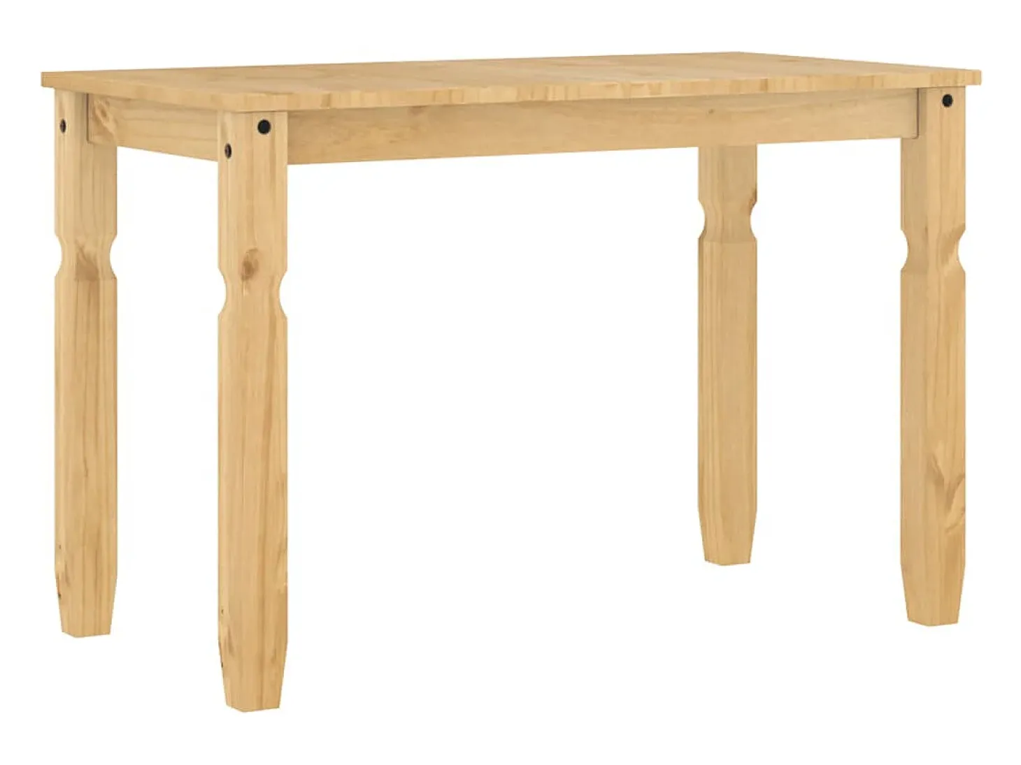 Mesa de comedor Corona madera maciza de pino 112x60x75 cm ES410243