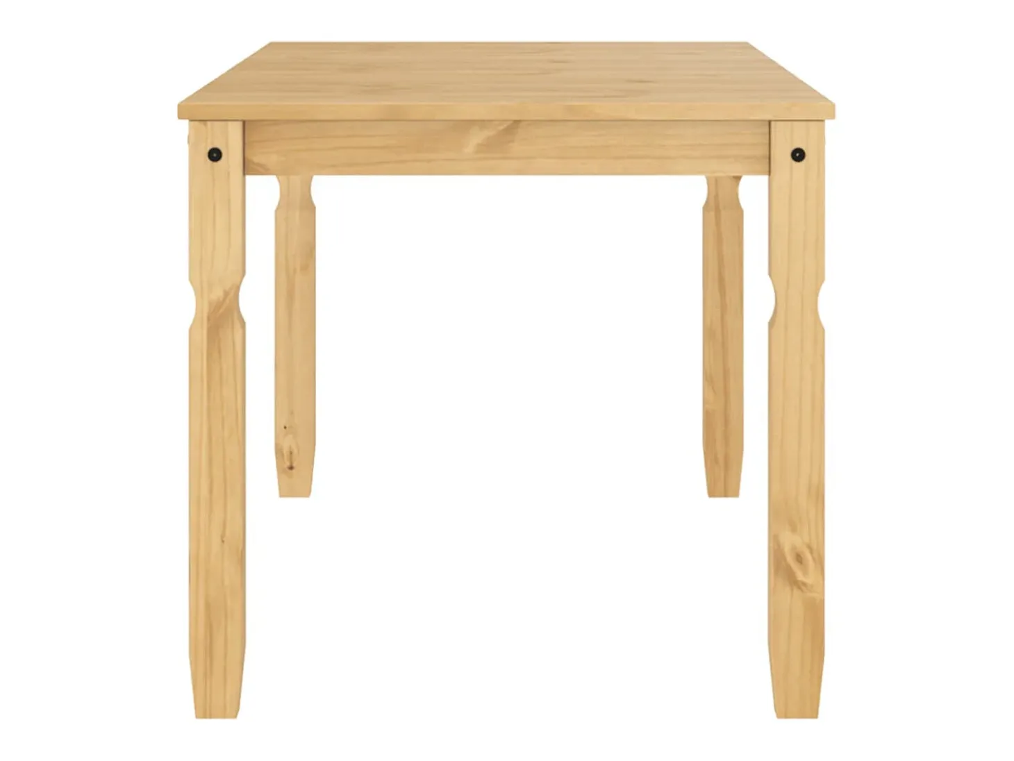 Mesa de comedor Corona madera maciza de pino 160x80x75 cm ES230670