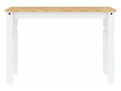 Mesa de comedor Corona madera maciza pino blanco 112x60x75 cm