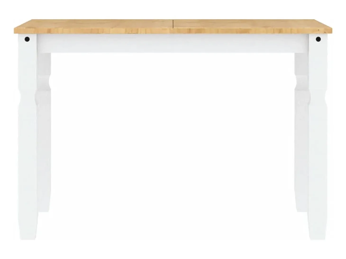 Mesa de comedor Corona madera maciza pino blanco 112x60x75 cm