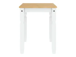 Mesa de comedor Corona madera maciza pino blanco 112x60x75 cm