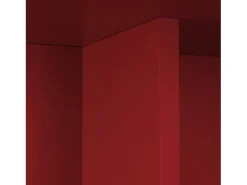 Mesa de comedor cuadrada tablero laminado de 3cm rojo llama 100x100cm