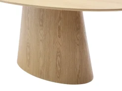 Mesa de comedor de 6 cubiertos de MDF - Natural claro - ANTELADA