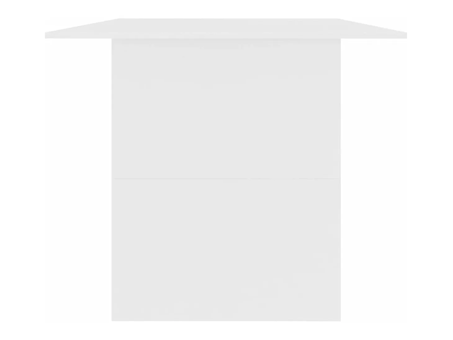 Mesa de comedor de aglomerado blanco 180x90x76 cm