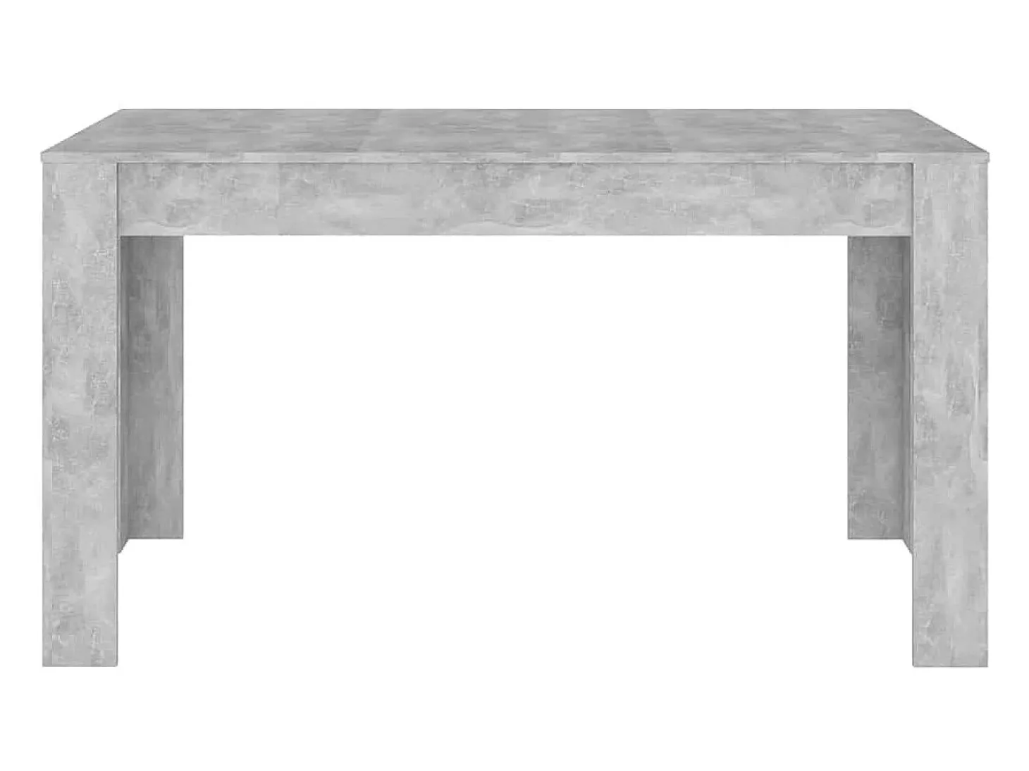 Mesa de comedor de aglomerado gris hormigón 140x74,5x76 cm