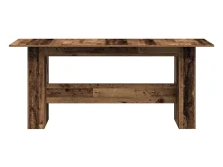 Mesa de comedor de aglomerado madera envejecida 180x90x76 cm