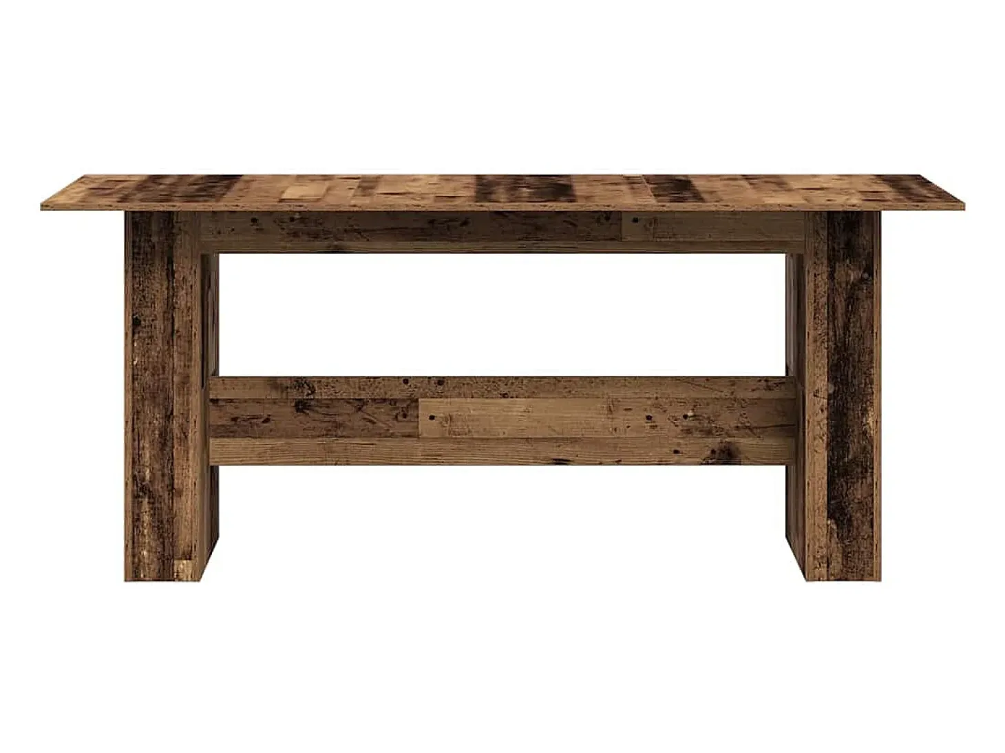 Mesa de comedor de aglomerado madera envejecida 180x90x76 cm