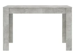 Mesa de comedor de aglomerado gris hormigón 120x60x76 cm