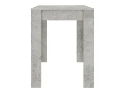 Mesa de comedor de aglomerado gris hormigón 120x60x76 cm