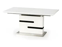 Mesa de comedor de diseño blanca y gris Ragnar