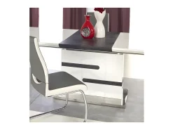 Mesa de comedor de diseño blanca y gris Ragnar