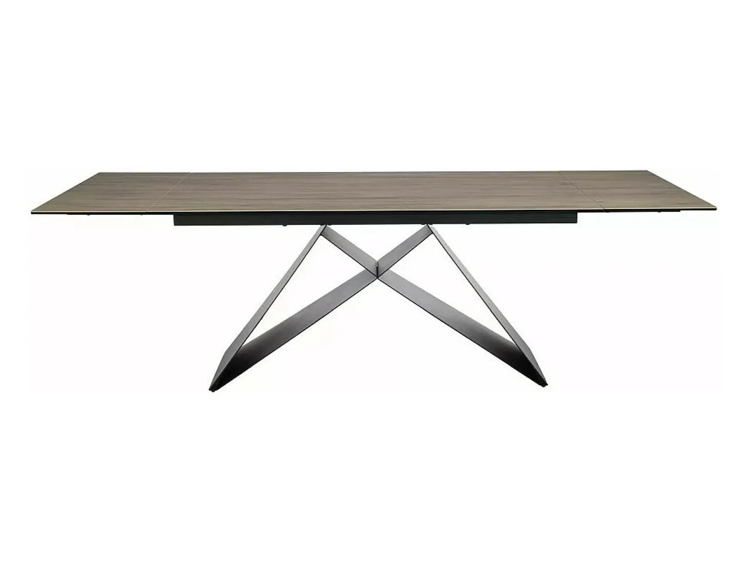 Mesa de comedor de diseño con tablero cerámico Sabbia 160/240cm Acebo