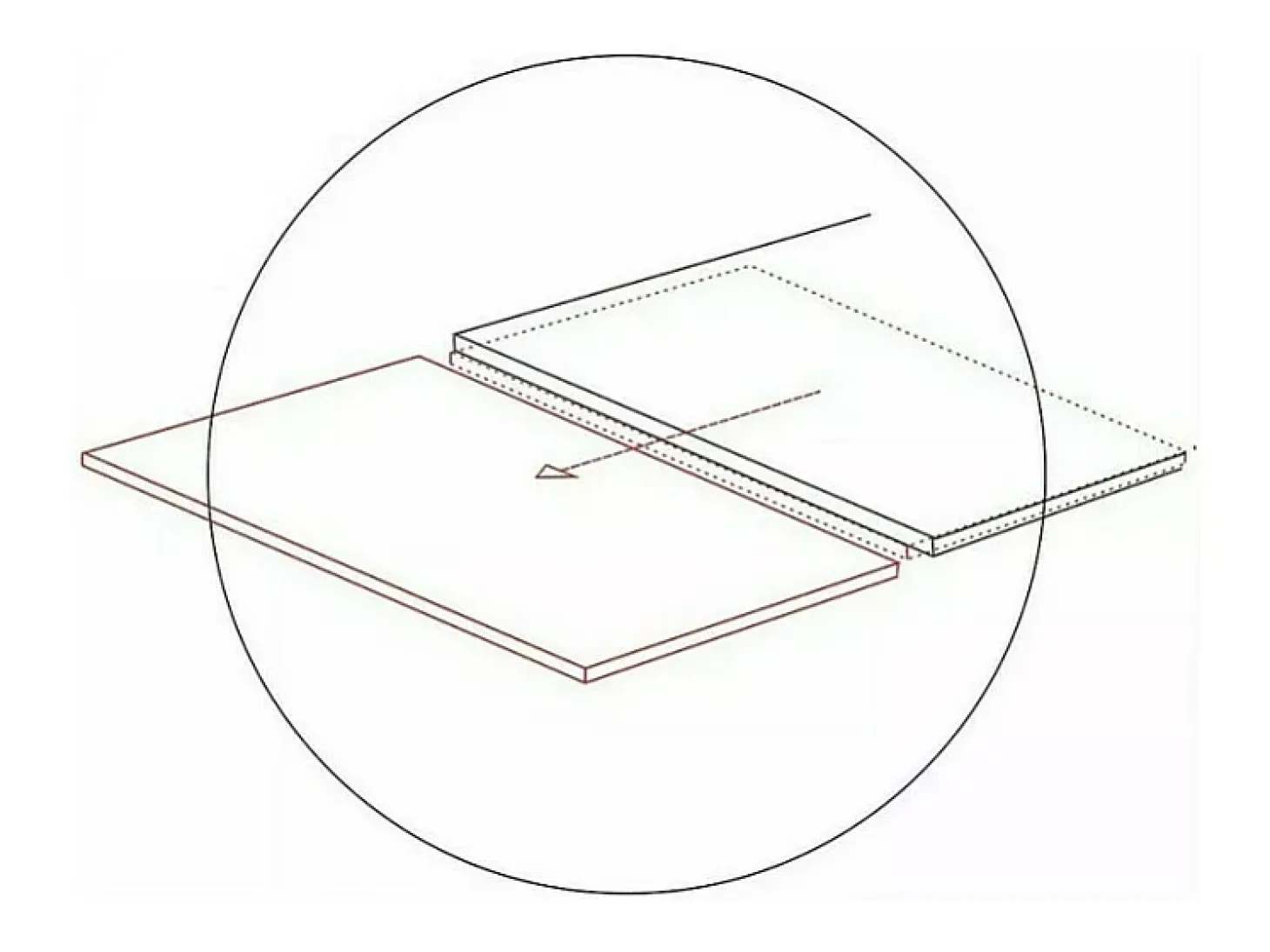 Mesa de comedor de diseño con tablero cerámico Sabbia 160/240cm Acebo