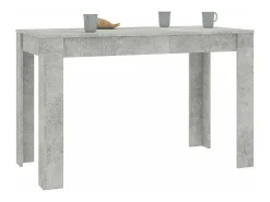 Mesa de comedor de hormigón gris 120x60x76 cm Madera de ingeniería