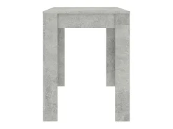 Mesa de comedor de hormigón gris 120x60x76 cm Madera de ingeniería