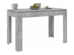 Mesa de comedor de hormigón gris 120x60x76 cm Madera de ingeniería