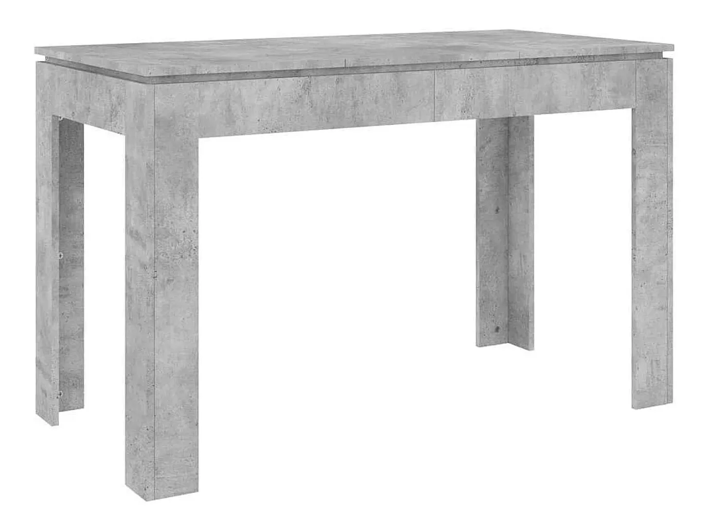 Mesa de comedor de hormigón gris 120x60x76 cm Madera de ingeniería