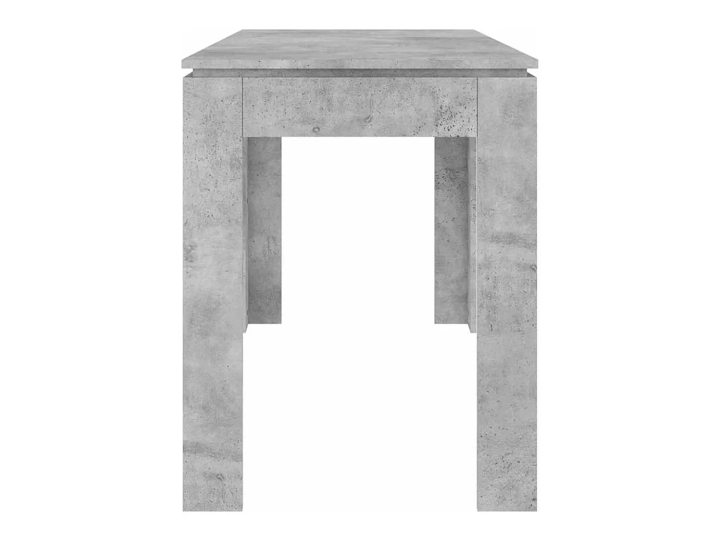Mesa de comedor de hormigón gris 120x60x76 cm Madera de ingeniería