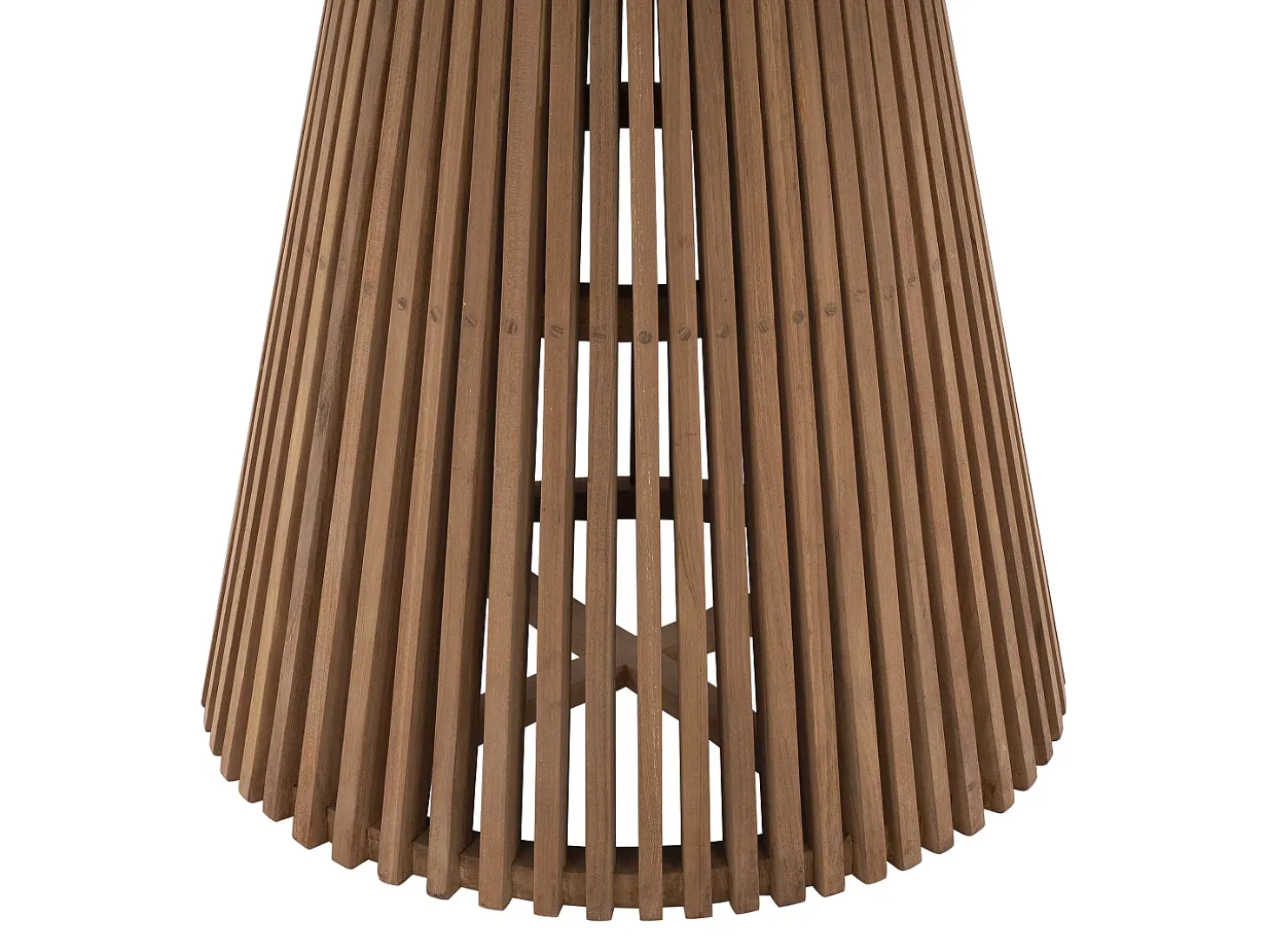 Mesa de comedor de jardín de teca 4 comensales Natural claro - TRIANI