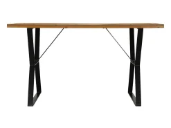 Mesa de comedor de madera maciza reciclada 140x80x76 cm ES366153