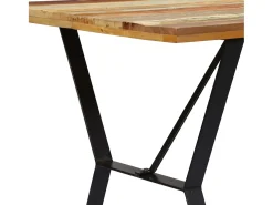 Mesa de comedor de madera maciza reciclada 140x80x76 cm ES366153