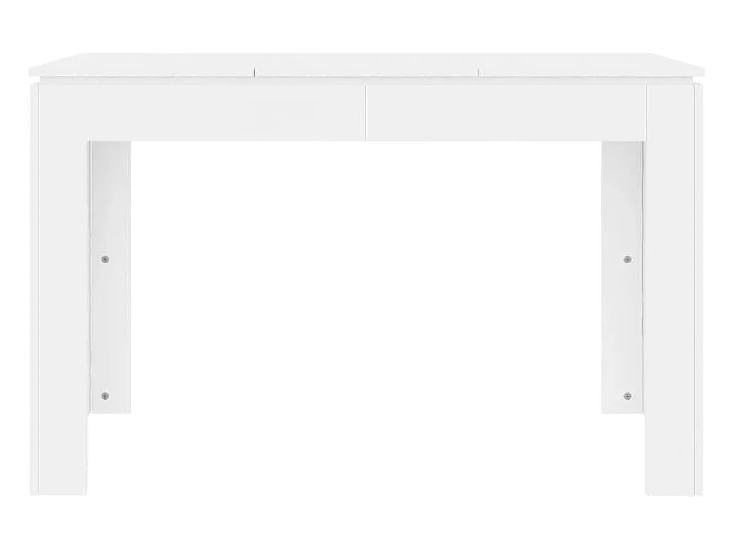 Mesa de comedor de madera contrachapada blanco 120x60x76 cm ES337527