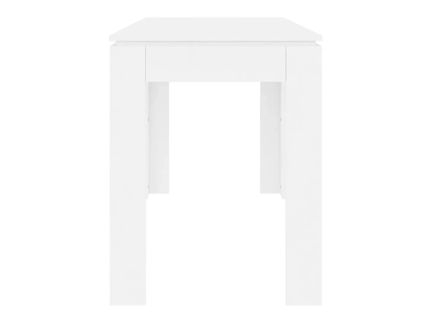 Mesa de comedor de madera contrachapada blanco 120x60x76 cm ES337527