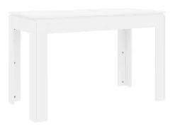 Mesa de comedor de madera contrachapada blanco 120x60x76 cm ES337527