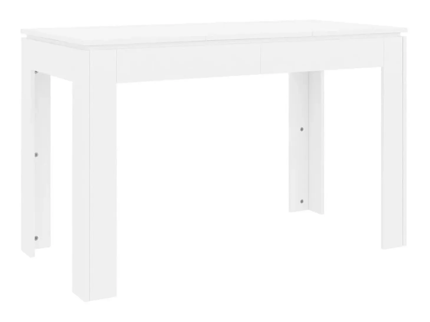 Mesa de comedor de madera contrachapada blanco 120x60x76 cm ES337527