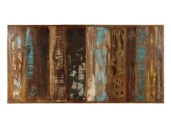 Mesa de comedor de madera maciza reciclada 140x70x75 cm ES900024
