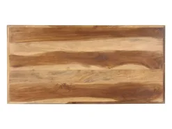 Mesa de comedor de madera acacia acabado miel 120x60x75 cm ES397571