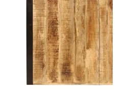Mesa de comedor de madera maciza de mango rugosa 180 cm