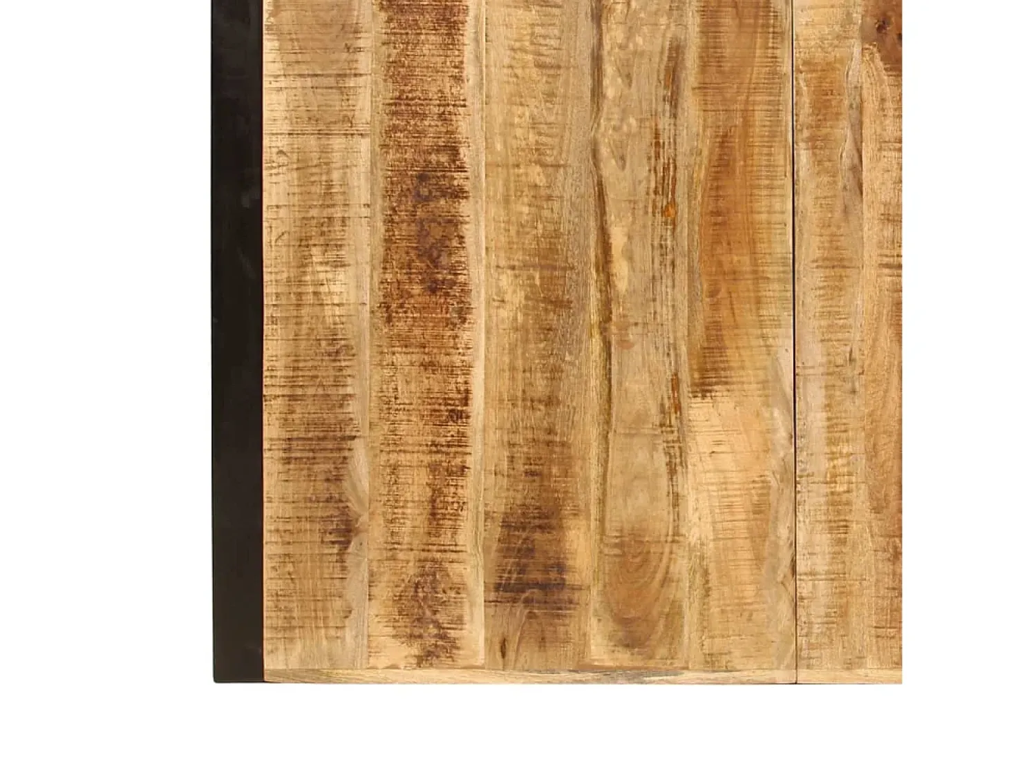 Mesa de comedor de madera maciza de mango rugosa 180 cm