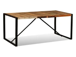Mesa de comedor de madera maciza reciclada 180 cm ES215705