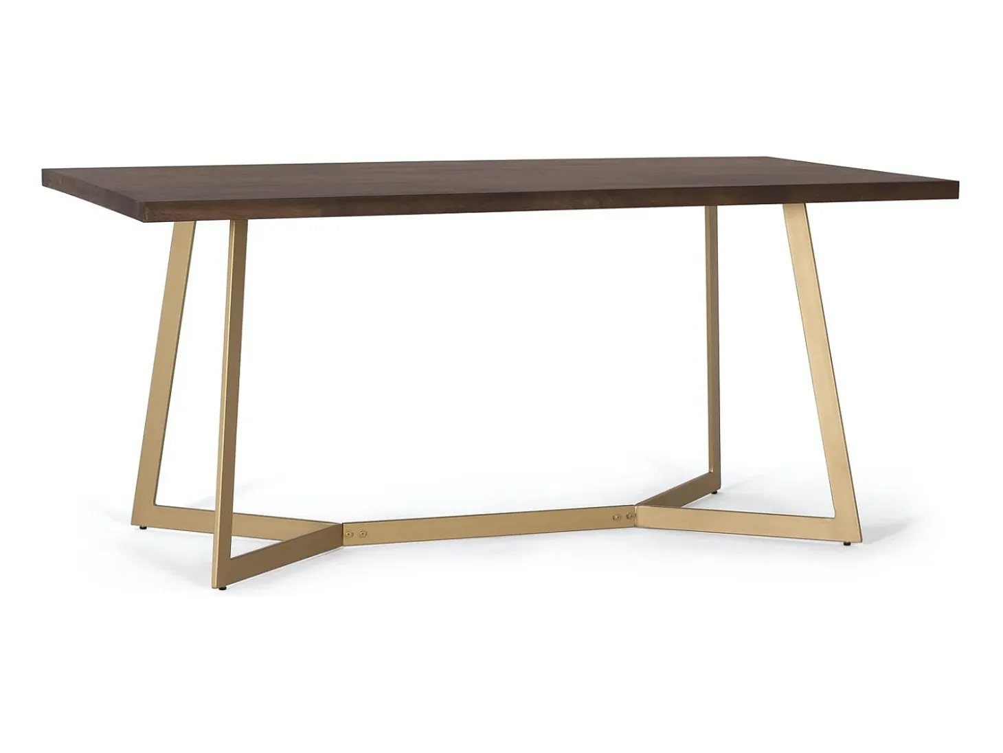 Mesa de comedor de madera de mango y base de metal 200cm