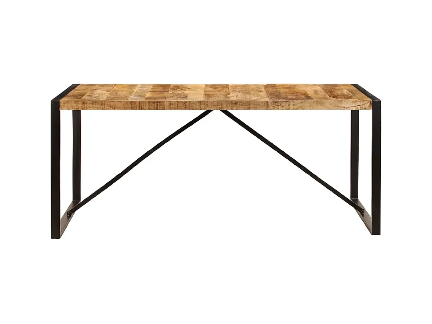 Mesa de comedor de madera maciza de mango rugosa 180 cm ES824806