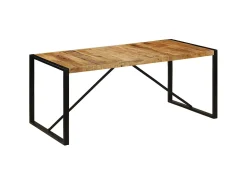 Mesa de comedor de madera maciza de mango rugosa 180 cm ES824806