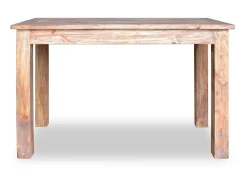 Mesa de comedor de madera maciza reciclada 120x60x77 cm ES550753