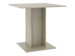 Mesa de comedor de madera contrachapada color roble 80x80x75 cm