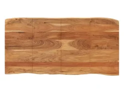 Mesa de comedor de madera maciza de acacia 180x90x76 cm
