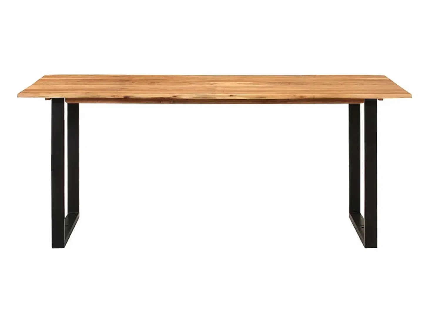 Mesa de comedor de madera maciza de acacia 180x90x76 cm